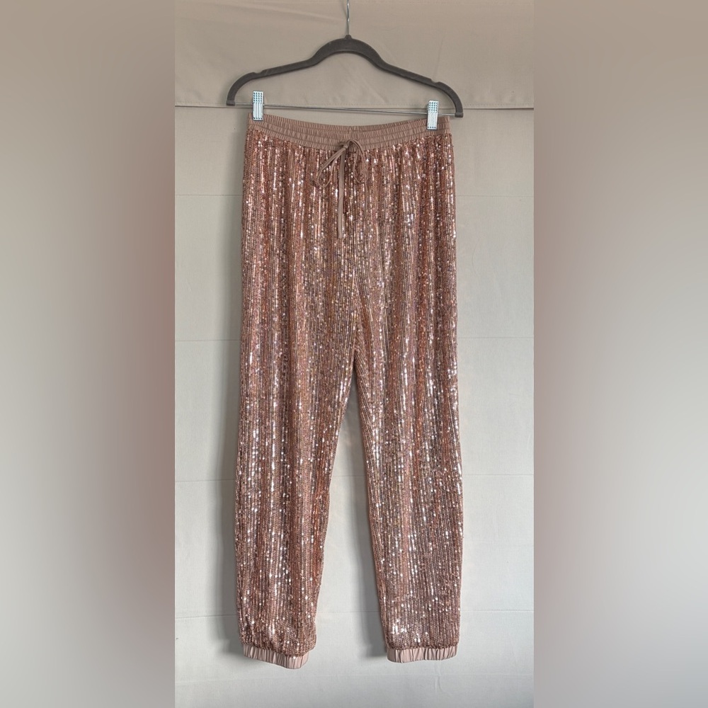 Aqua Gold Sequin Pants